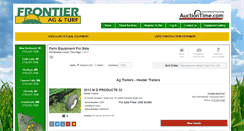 Desktop Screenshot of frontieragturfauctions.com