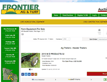 Tablet Screenshot of frontieragturfauctions.com